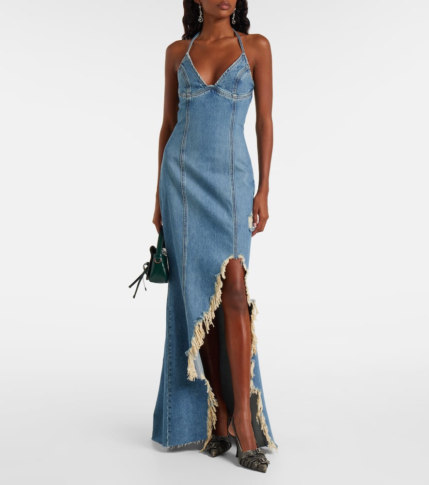 Denim maxi dress