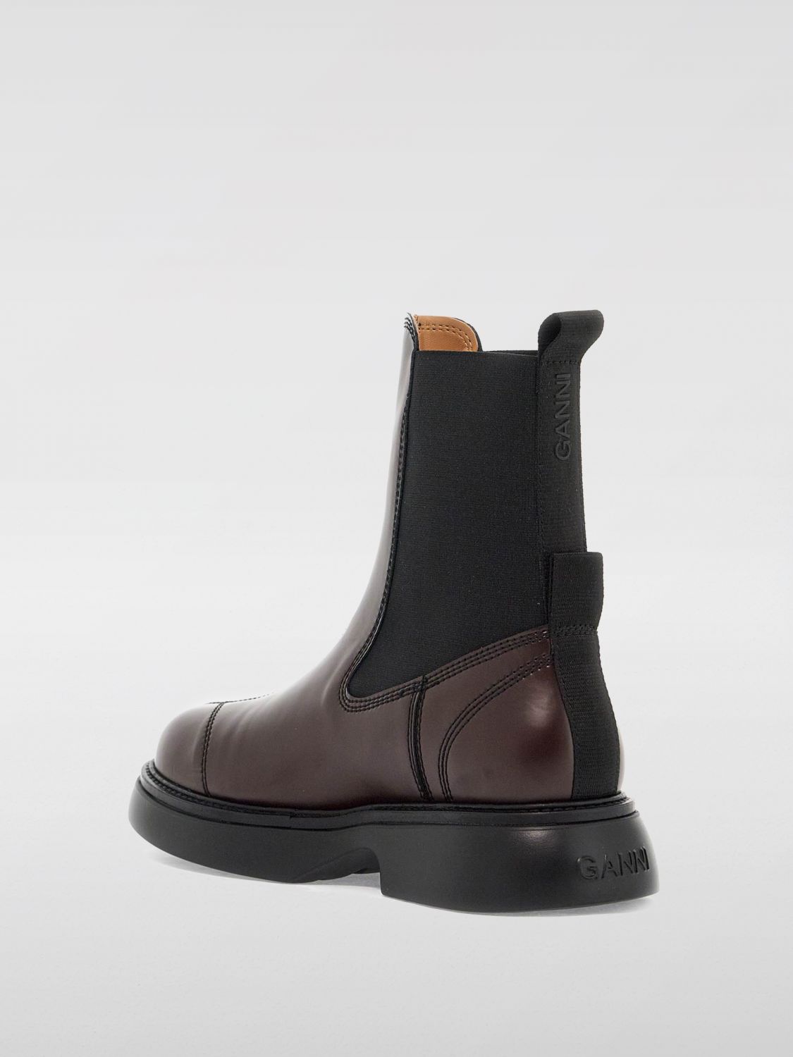 Leather ankle boots - Black