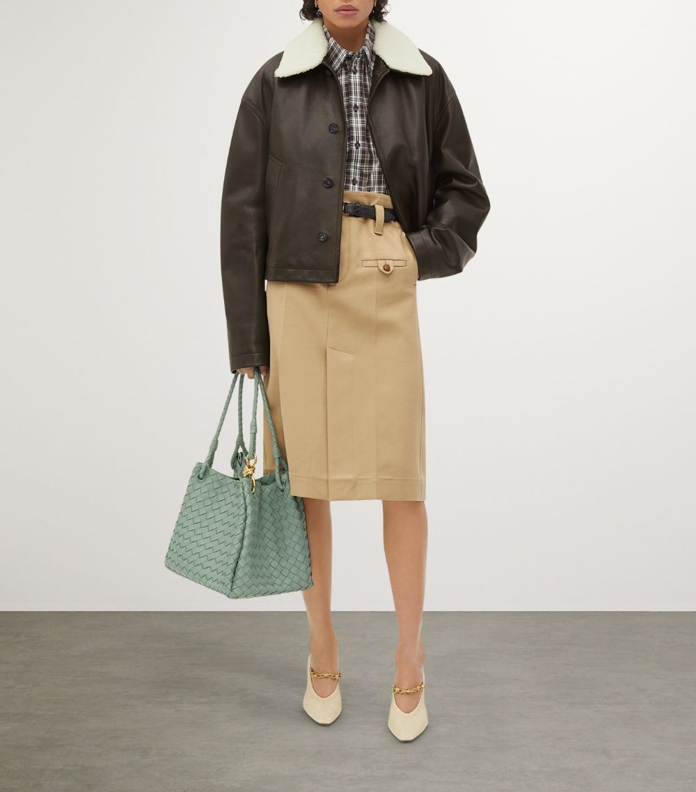 Large Lambskin Andiamo Parachute Shoulder Bag