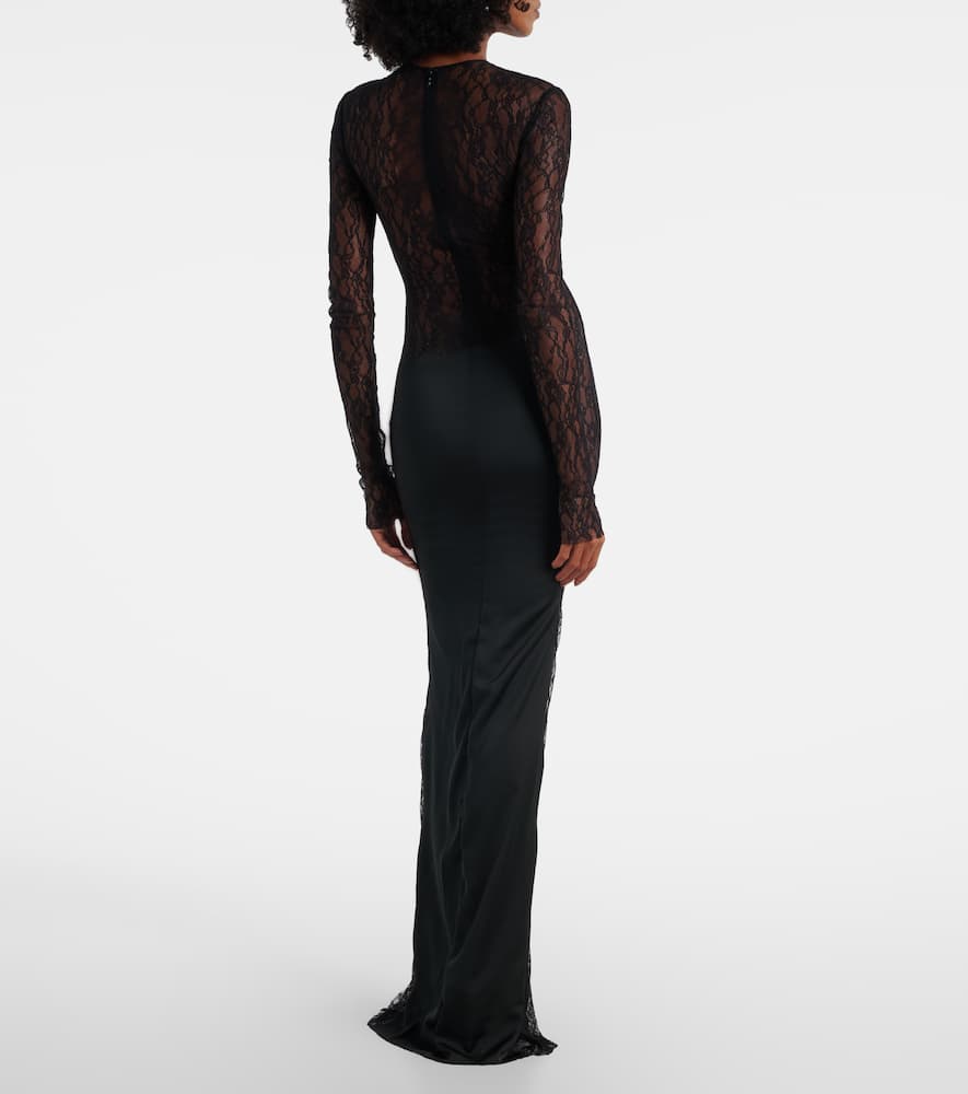 Silk lace gown