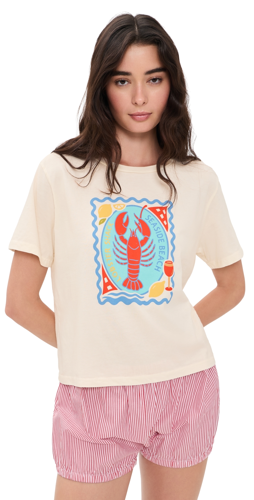 Seaside Beach Shack Everyday Tee Off White
