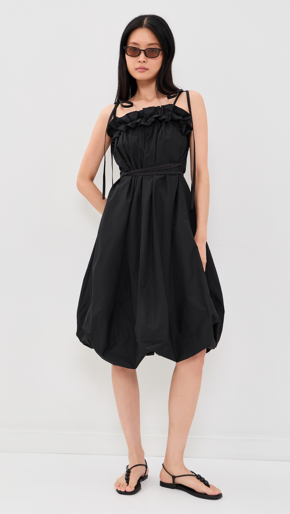 Rosie Cami Midi Dress Black