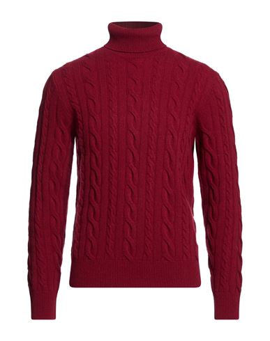 Man Turtleneck Burgundy Size 38 Wool