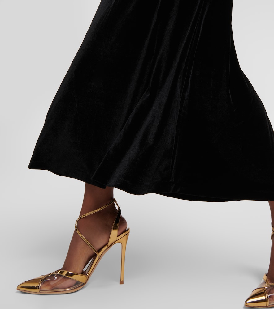 Velvet maxi dress