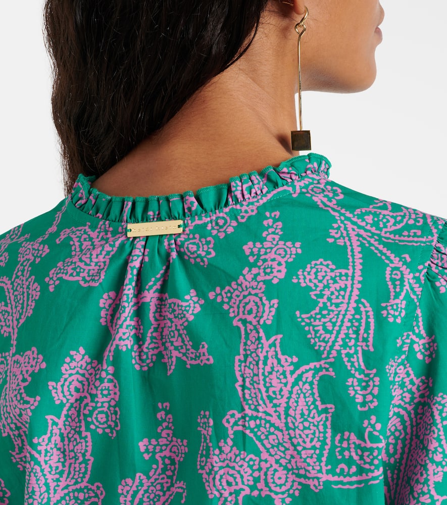 Santa Rosa paisley cotton-blend maxi dress