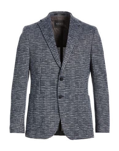 Man Blazer Navy Size 40 Polyester, Cotton