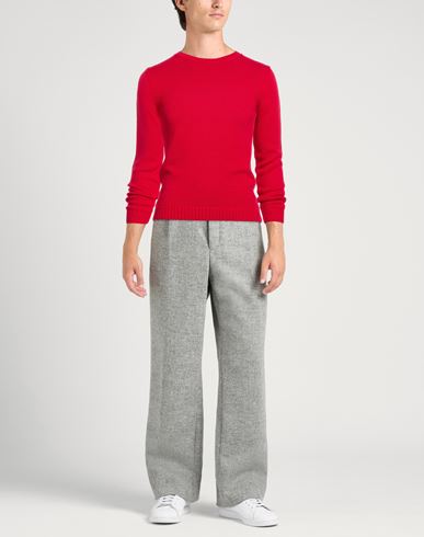 Man Sweater Red Size 44 Cotton