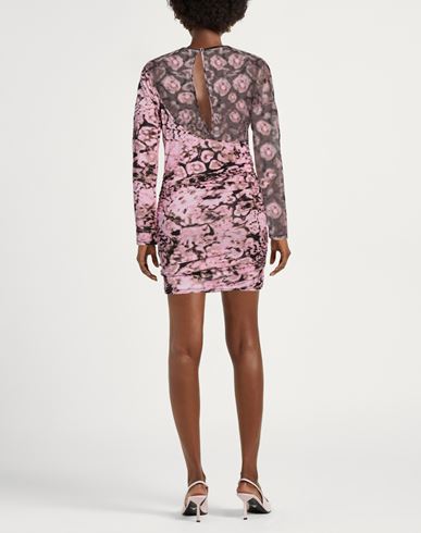 Woman Mini dress Pink Size L Viscose, Elastane, Polyamide