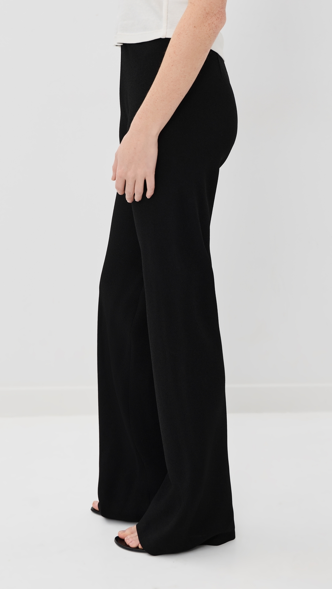 WARDROBE. NYC Crepe Bias Cut Pants Black