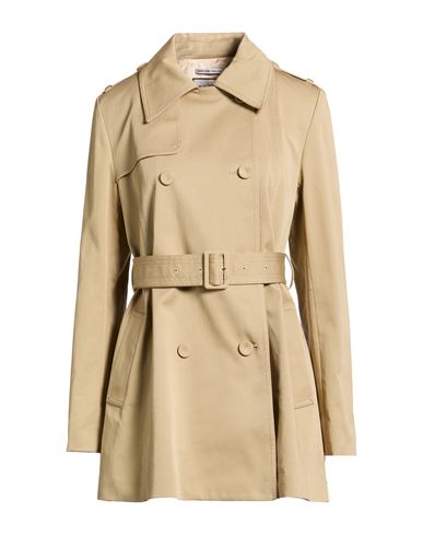 Woman Overcoat & Trench Coat Beige Size 10 Cotton, Elastane