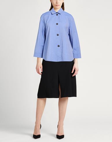 Woman Shirt Light blue Size 10 Cotton