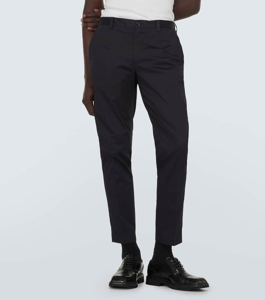 Cotton-blend suit pants