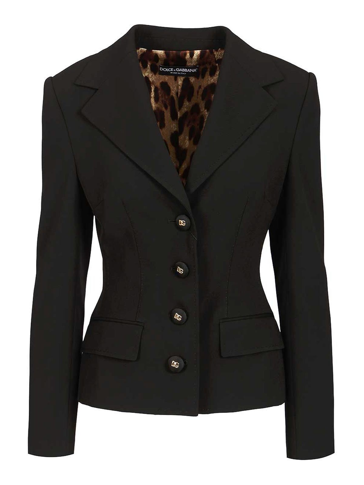 Dolce&Gabbana - single breasted wool canvas jacket