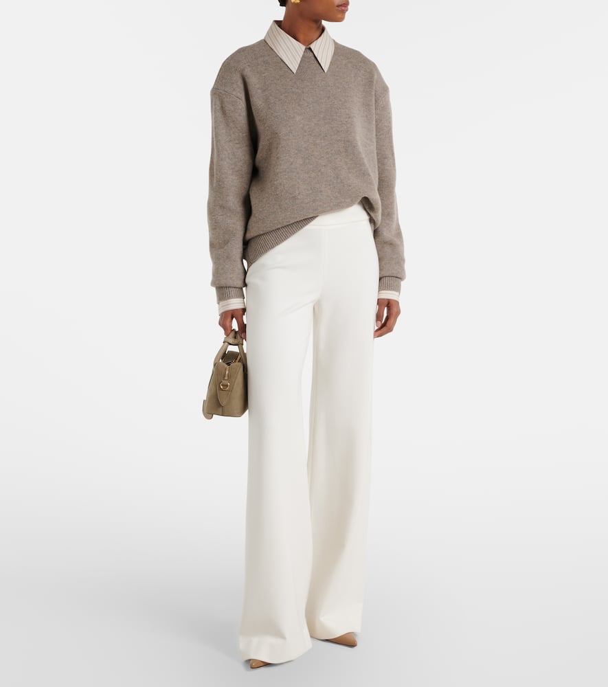 Kalinda high-rise wide-leg pants