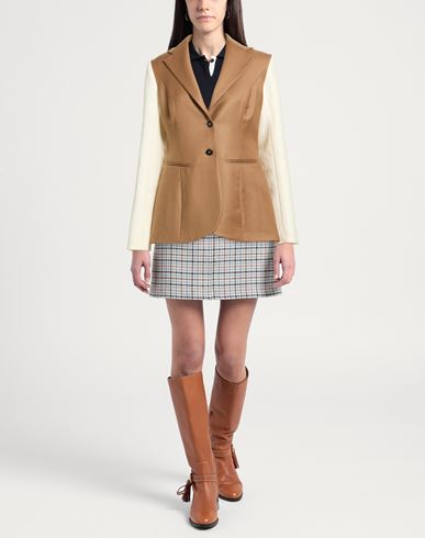 Woman Blazer Camel Size 4 Wool