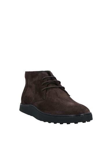 Man Ankle boots Dark brown