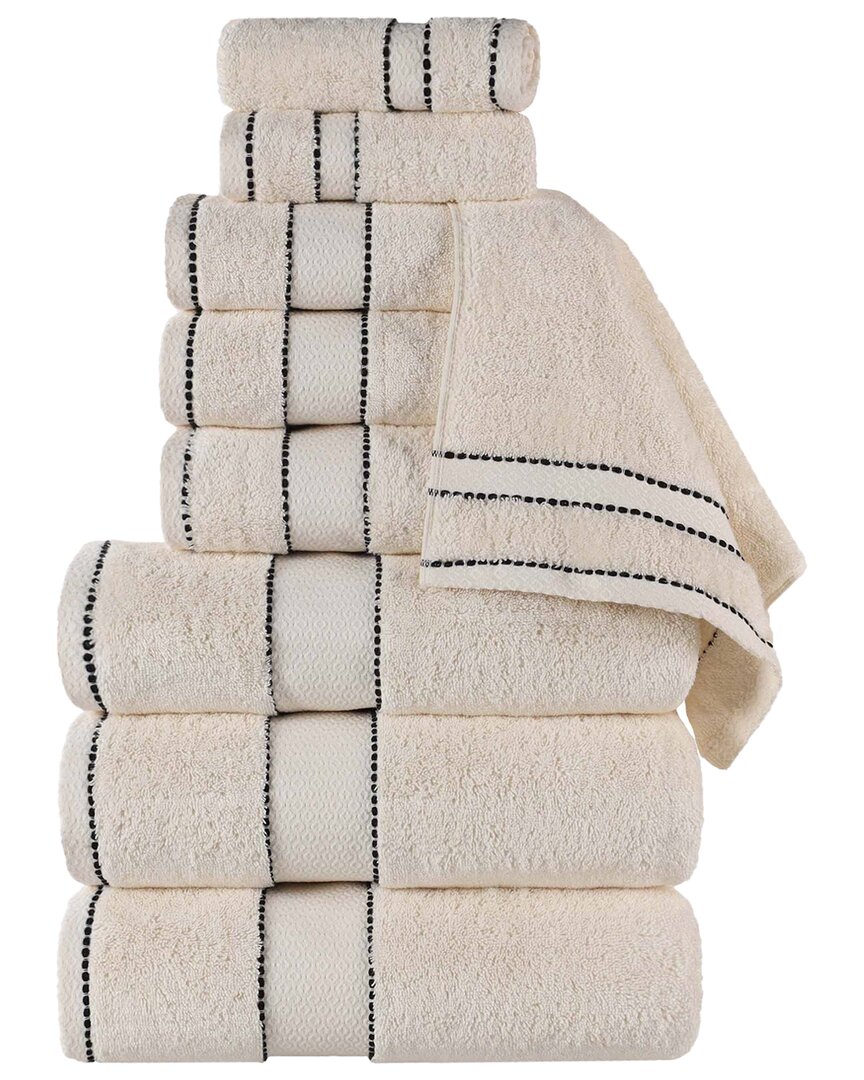 Niles Giza Cotton Dobby Ultra-Plush Thick Soft Absorbent 9pc Towel Set