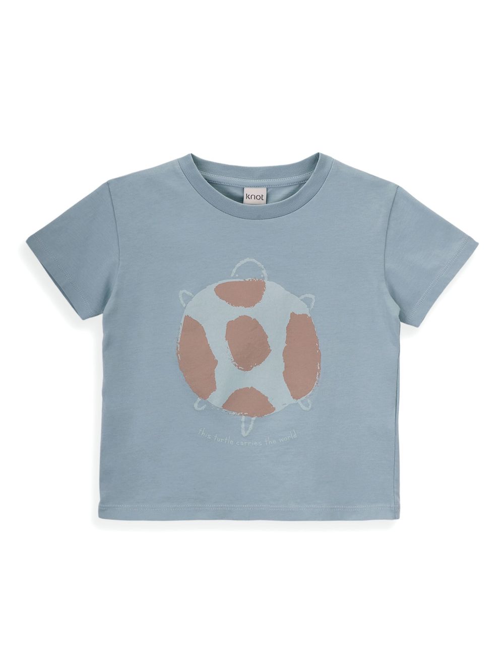 Knot turtle t-shirt - Blue