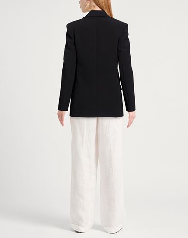 Woman Blazer Black Size 2 Polyester, Elastane