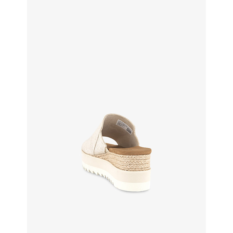 Womens Tural Yarn Dye Diana Slip-on Canvas Wedge Sandals