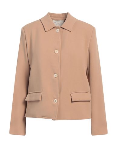 Woman Jacket Beige Size 6 Polyester, Viscose, Elastane
