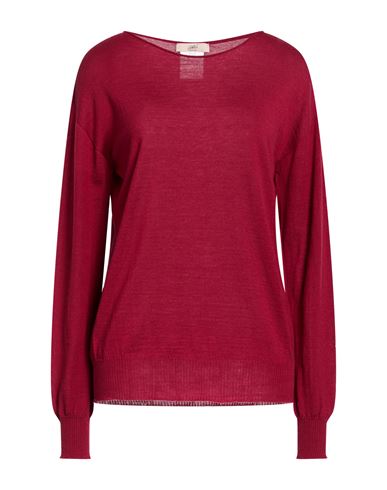 Woman Sweater Burgundy Size 6 Merino Wool