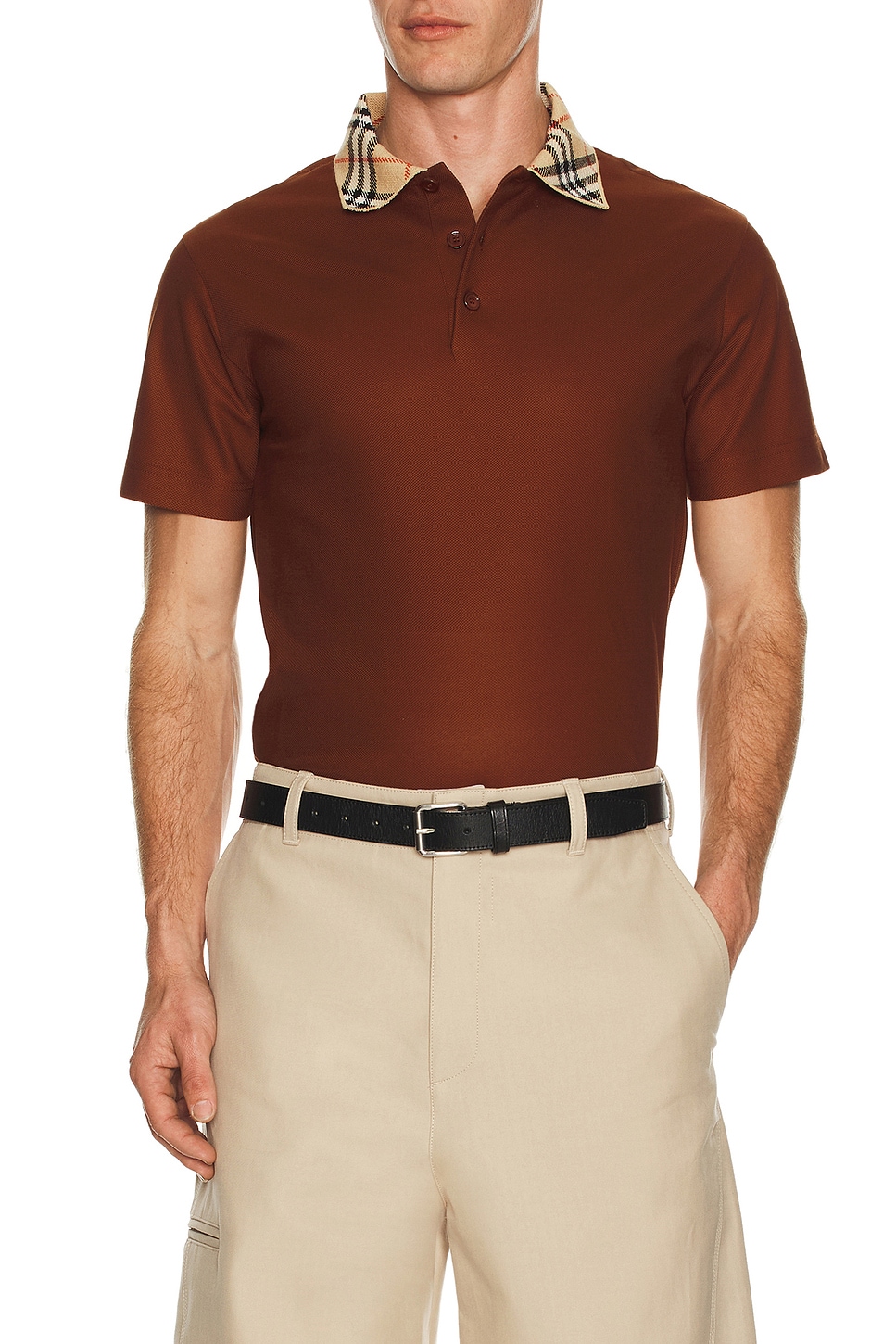 Burberry Evan Polo in Ginger Brown - Brick. XL/1X also in M, XXL/2X
