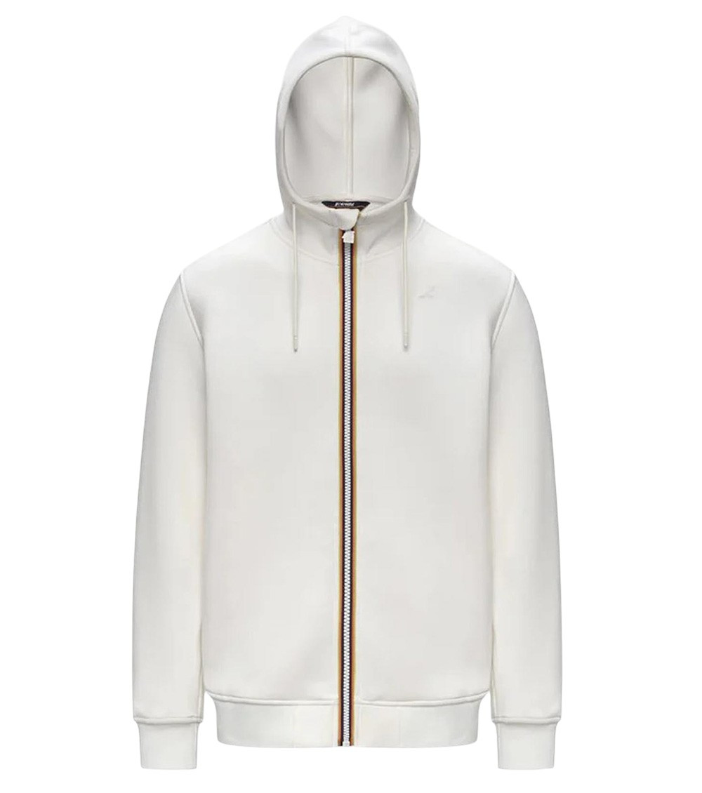 White Regular Logo Hoodie
