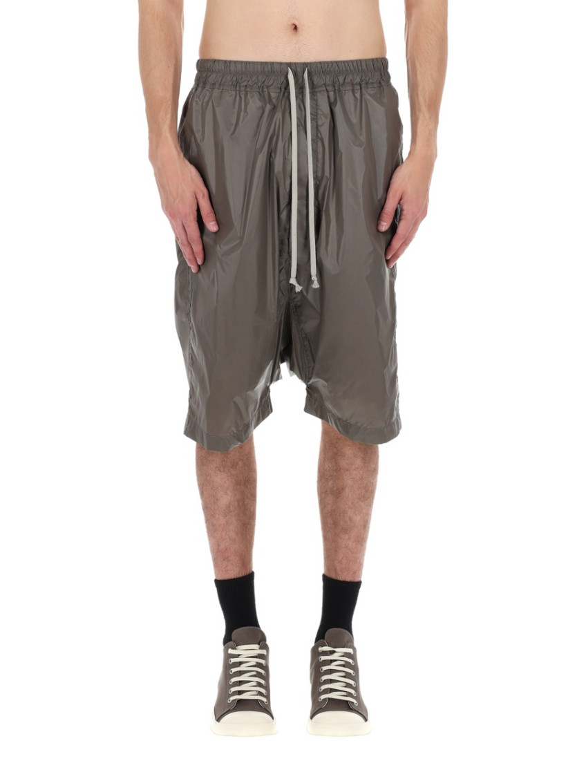 Brown Solid Shorts
