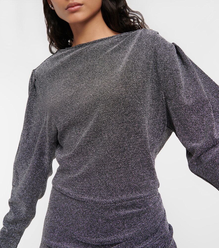Benedicte metallic knit minidress