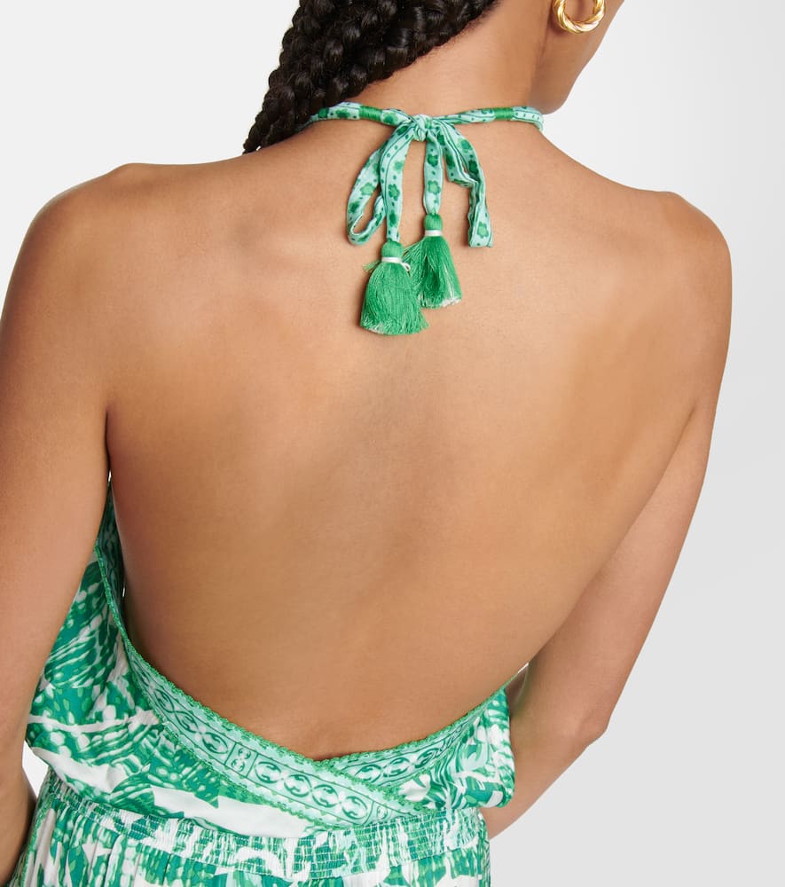 Poupette St Barth Isabelle printed halterneck jumpsuit