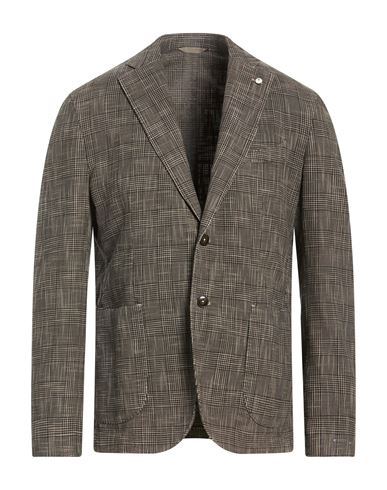 L. b.m. 1911 Man Blazer Khaki Size 36 Cotton, Silk
