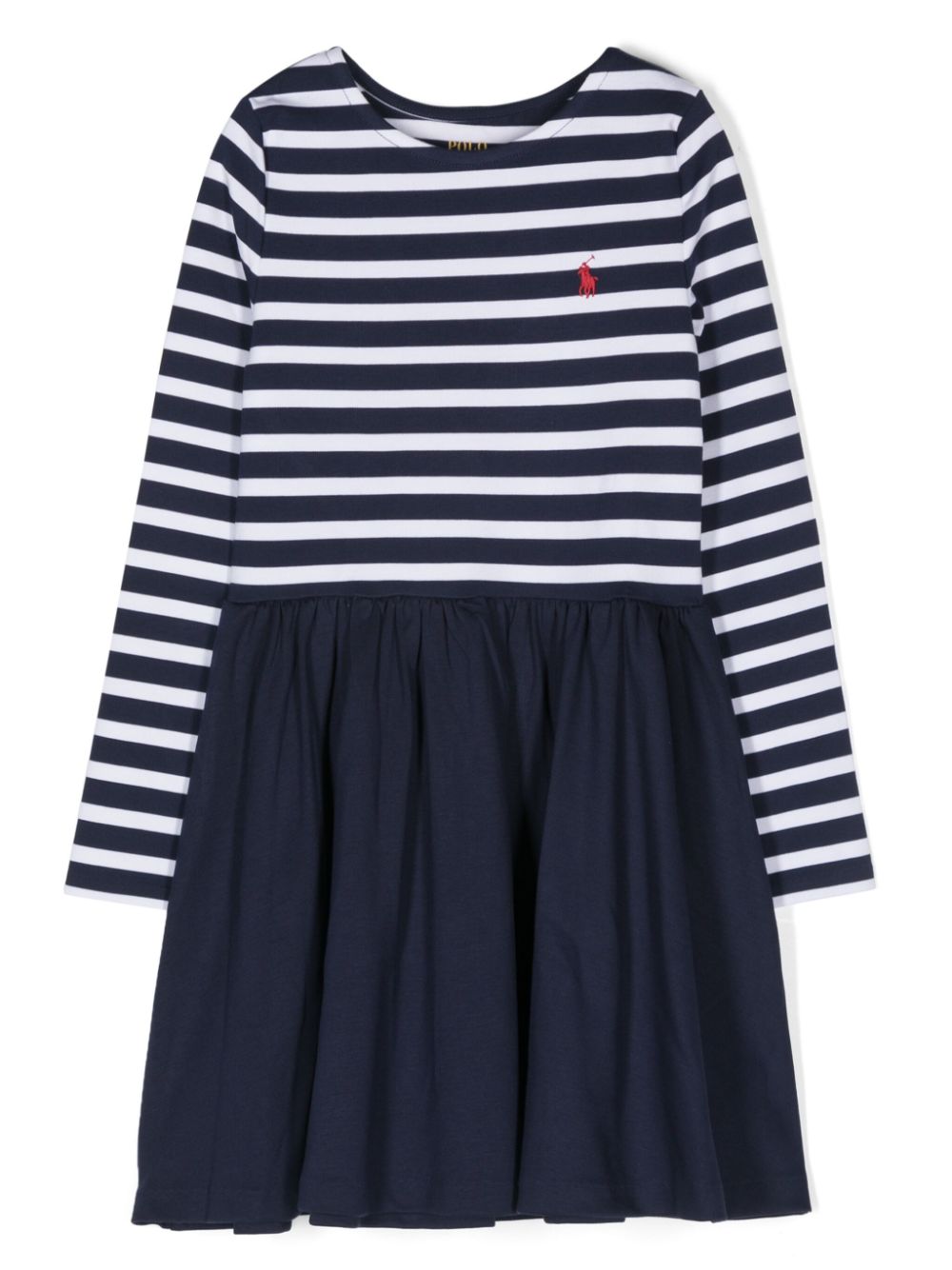 Polo Pony-motif dress - Blue