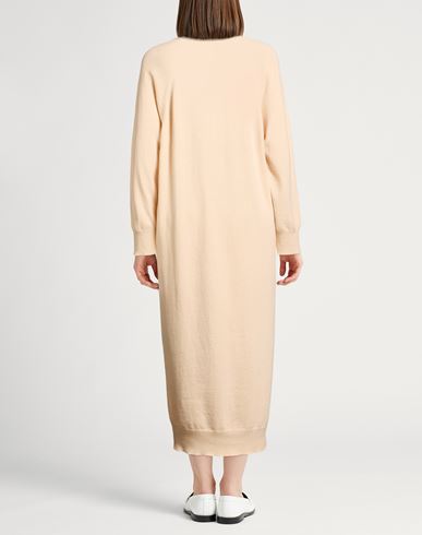 Woman Midi dress Beige Size S Virgin Wool, Cashmere
