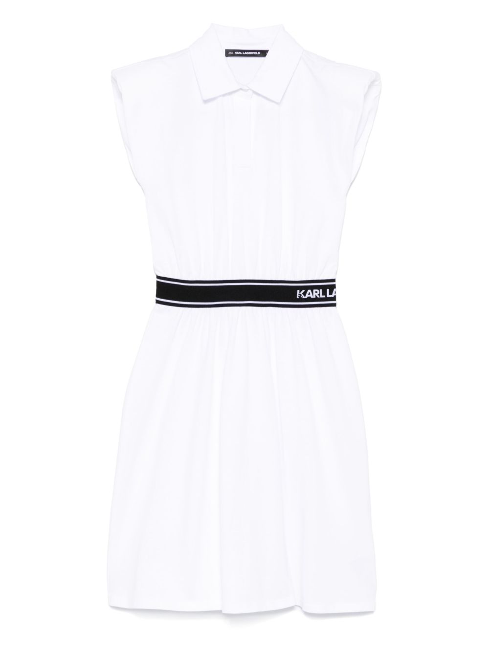 Karl Lagerfeld polo mini dress - White