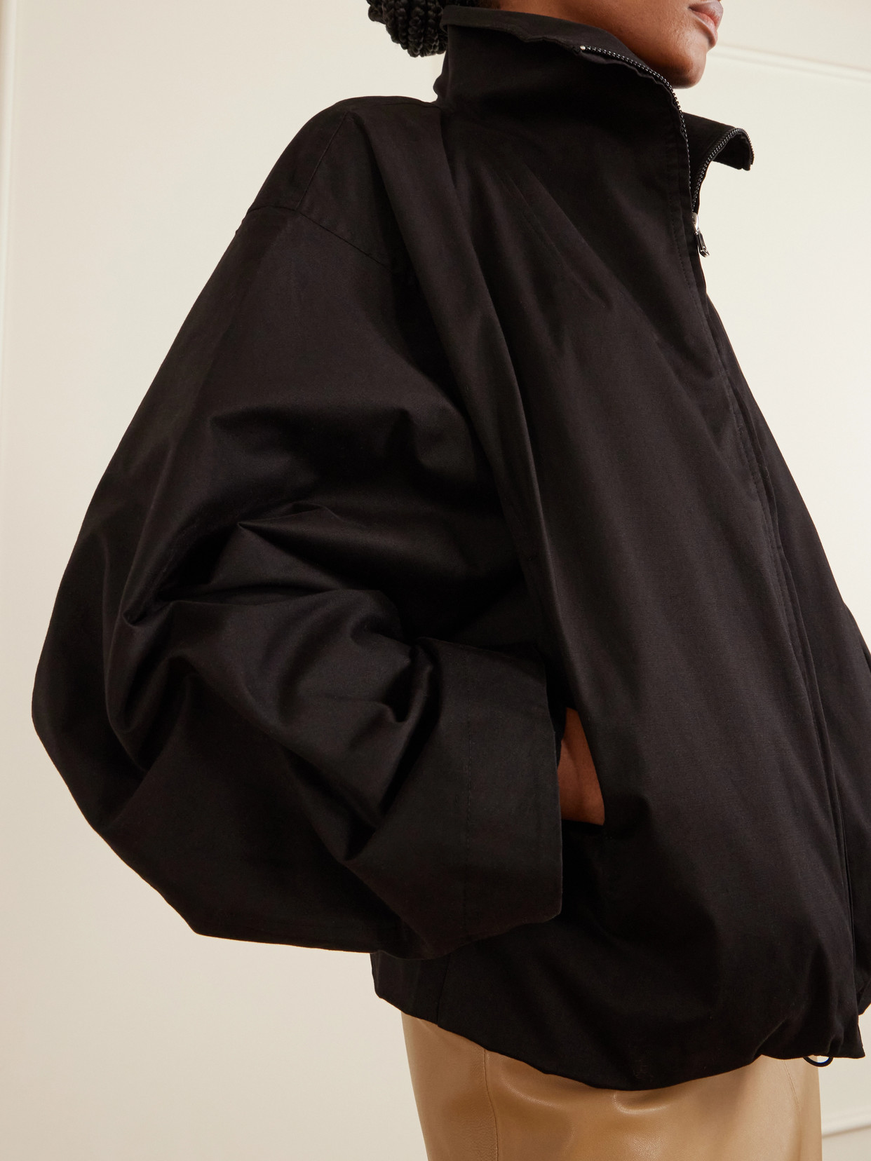 François Cotton-blend Jacket - Black