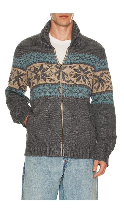 Faherty GILET À GLISSIÈRE SURF TO SNOW en Grey. M. Also en L, S, XL/1X