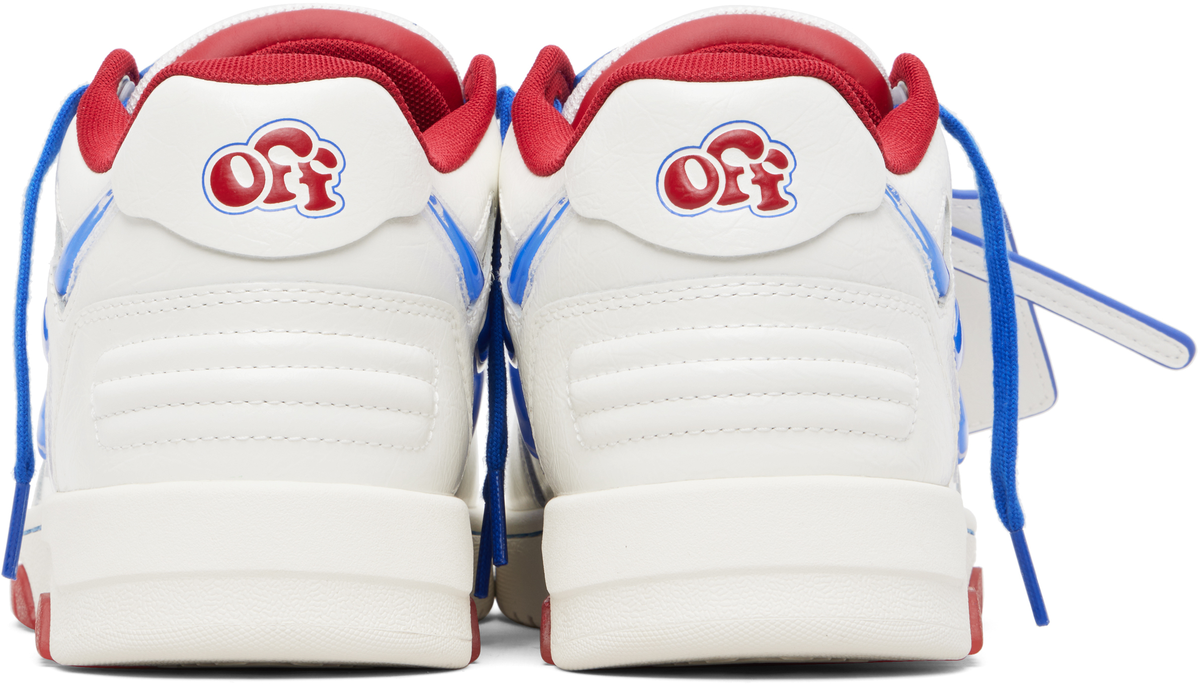 White Out Of Office Bubble Arrow Sneakers