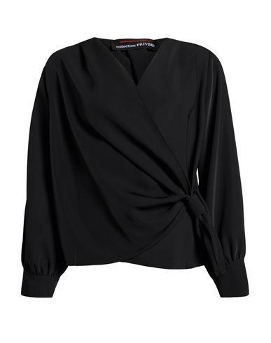 Collection Privēe? Woman Top Black Size 10 Viscose