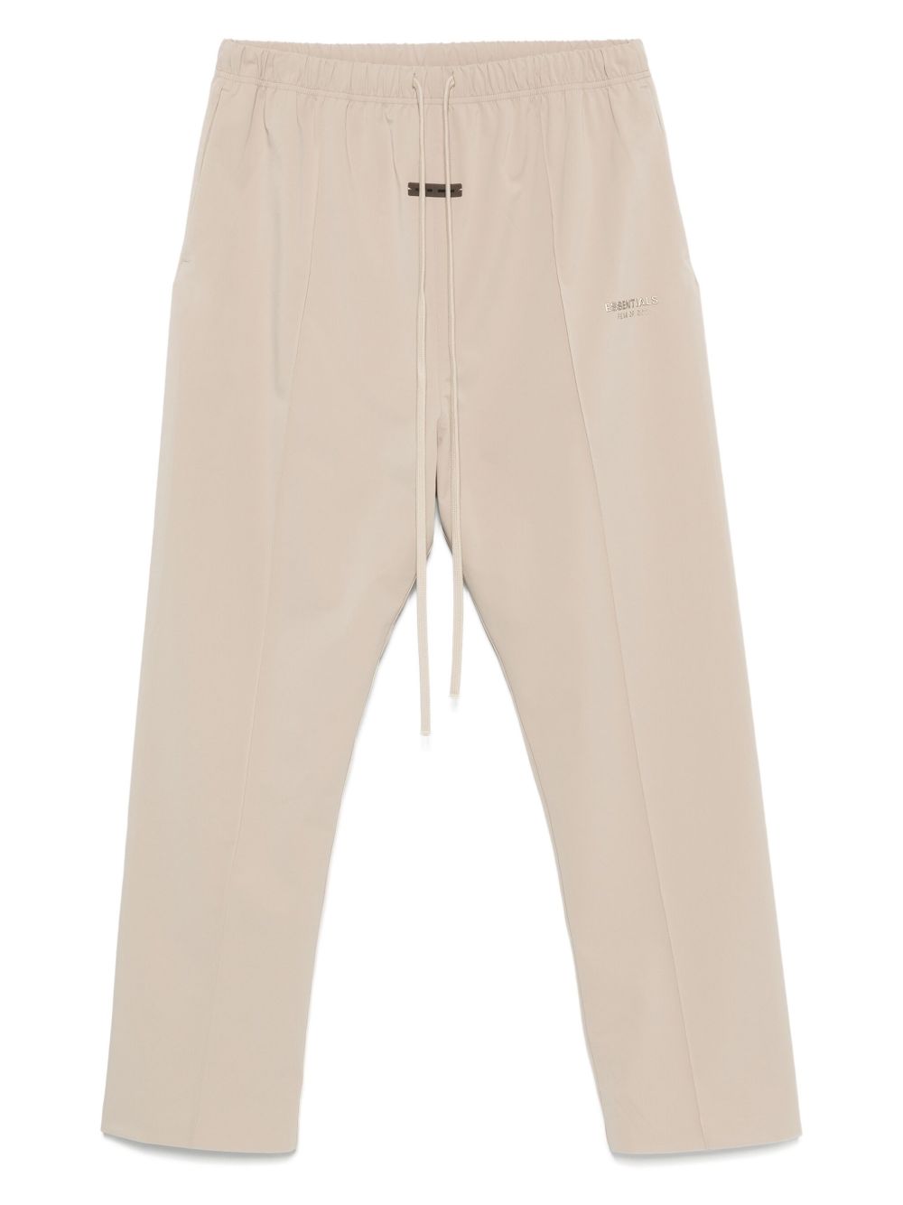 Drawstring-waist track pants - Neutrals