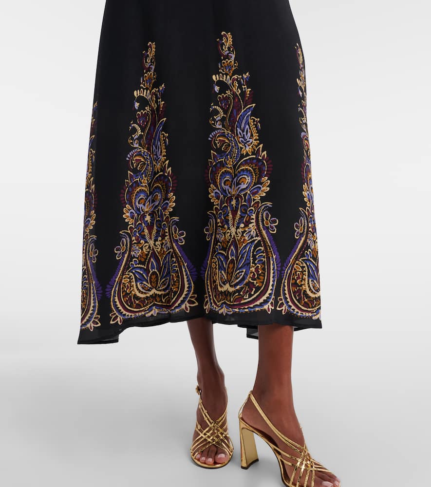 Paisley midi dress
