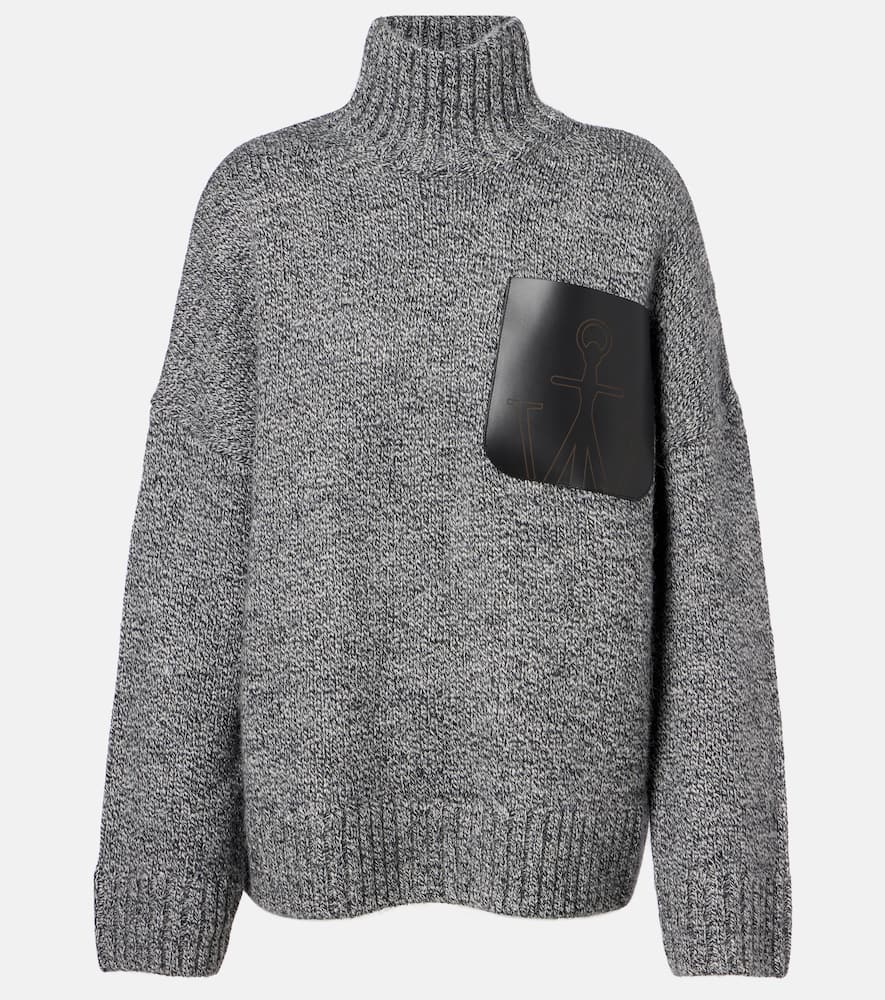 Wool and alpaca-blend turtleneck sweater