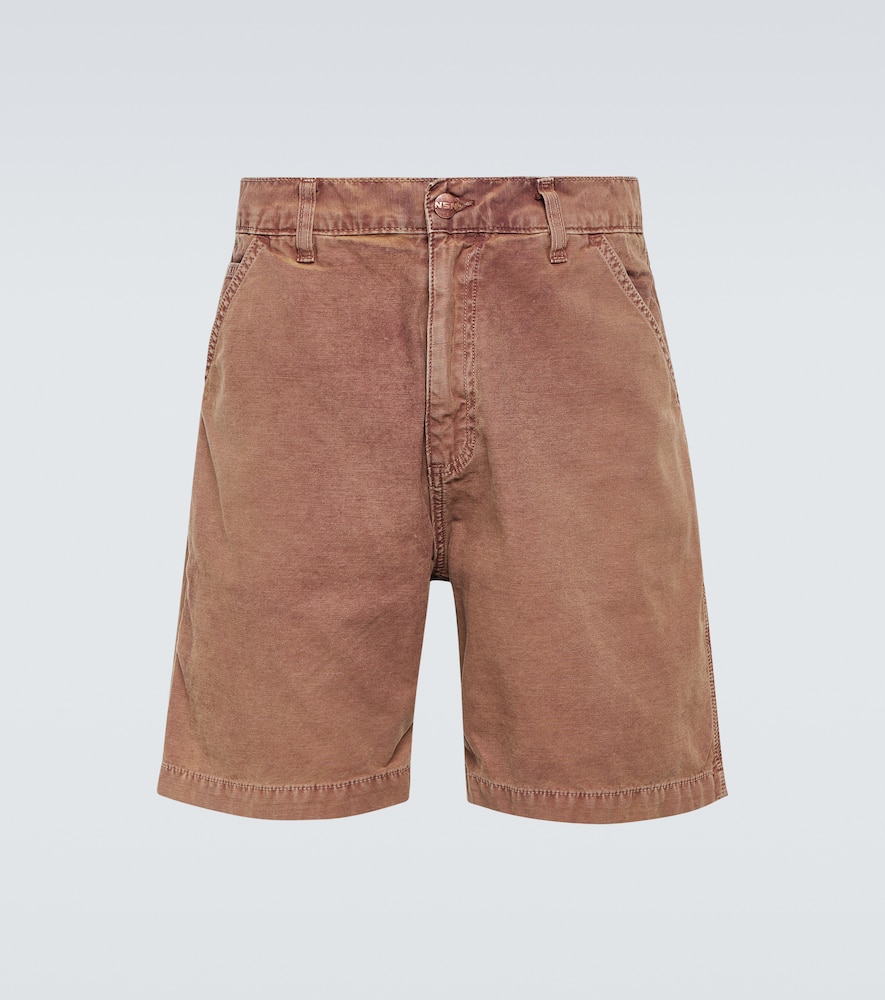 Cotton canvas shorts