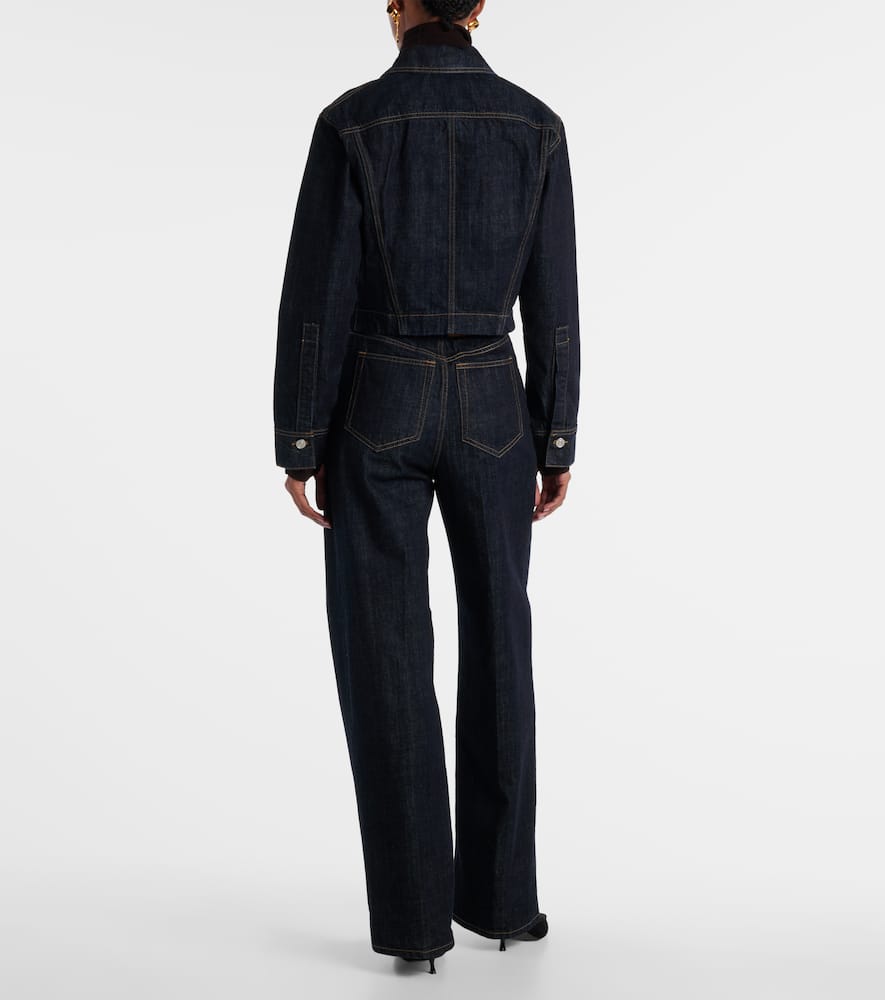 Cropped denim jacket