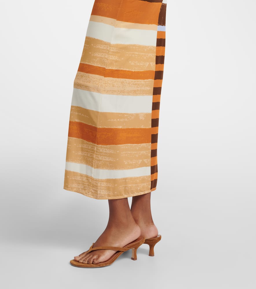 Ornella striped midi dress