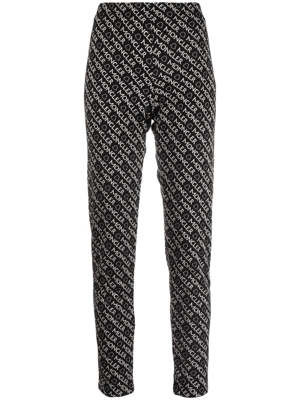 Logo-print jersey trousers - Black