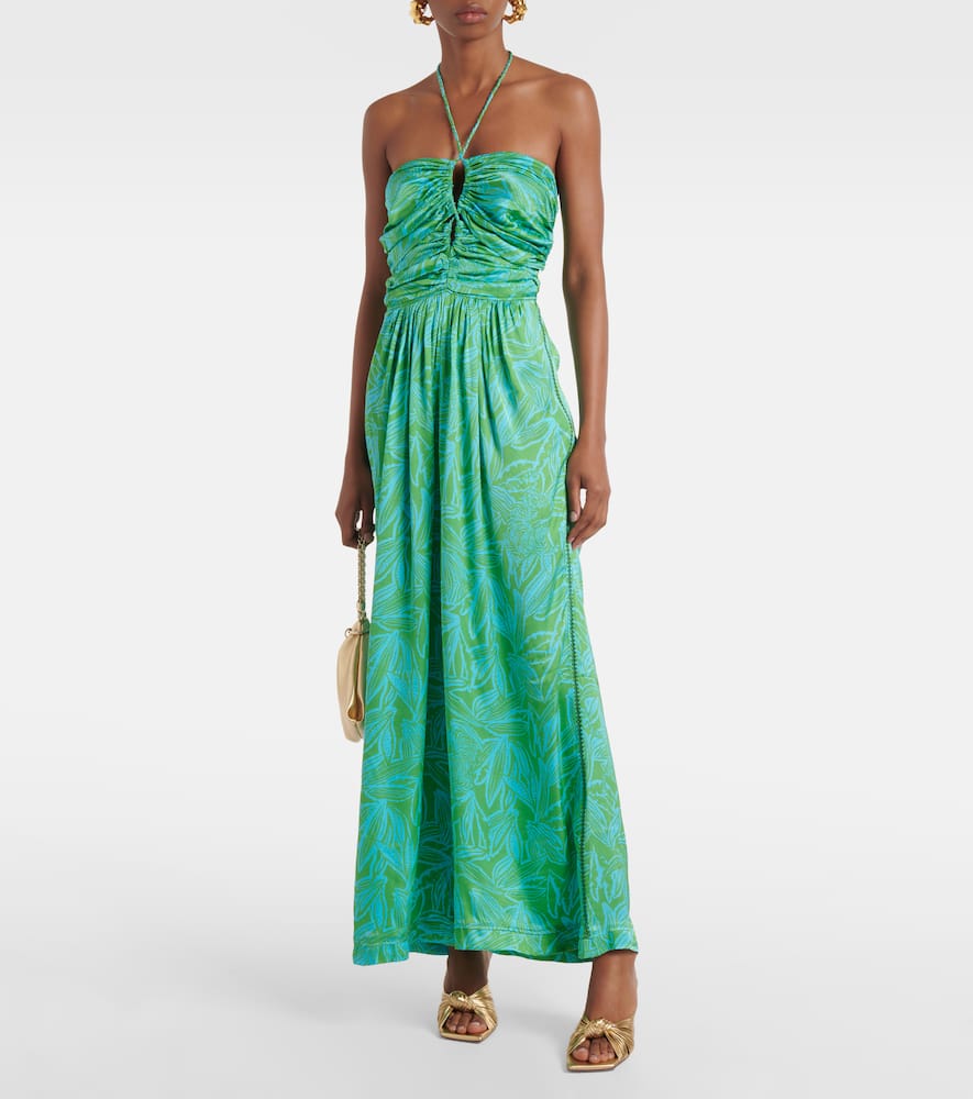 Claudia printed halterneck jumpsuit