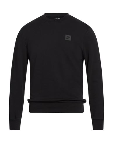 Man Sweatshirt Black Size XS Cotton