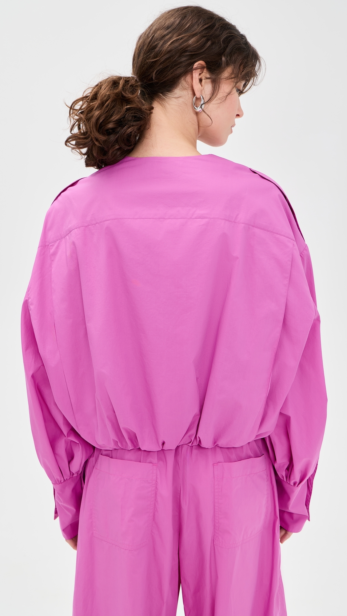 Diana Poplin Blouse Fuxia