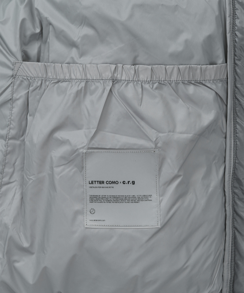 D-Shell Cross Puffer Padding Gray